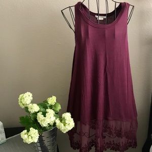 Marlow Tops - Marlow wine colored tank XL Marlow Tops - Marlow wine colored tank XL